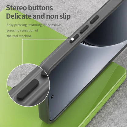 Xiaomi 15 Pro Magnetic Case TPU + PC Slim Matte Translucent Phone Cover - Black