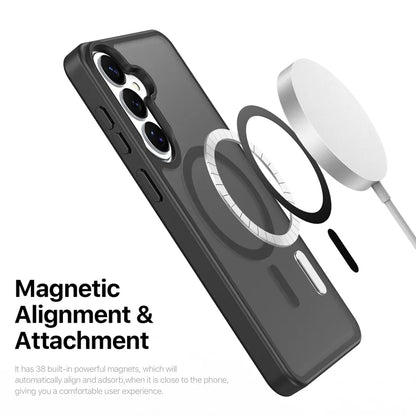 DUX DUCIS For Samsung Galaxy S26+ Magnetic Case  Yind Series PC+TPU Phone Cover - Black