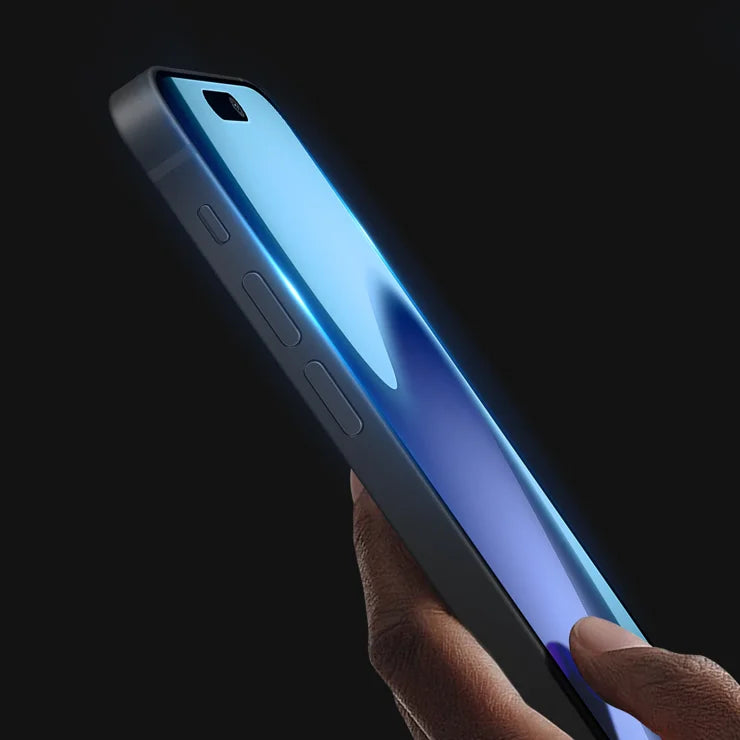 DUX DUCIS For iPhone 17 Pro Glass Film   Full Screen Protector 2.5D Flat Screen Medium Alumina Glass HD Clear Film - Black