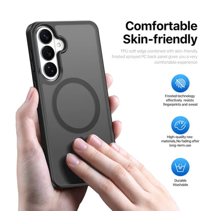 DUX DUCIS For Samsung Galaxy S26 Magnetic Case  Yind Series PC+TPU Phone Cover - Black