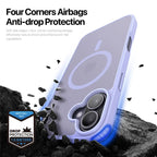 DUX DUCIS For iPhone 17 Case Yind Series PC+TPU Phone Cover Compatible with MagSafe - Light Purple