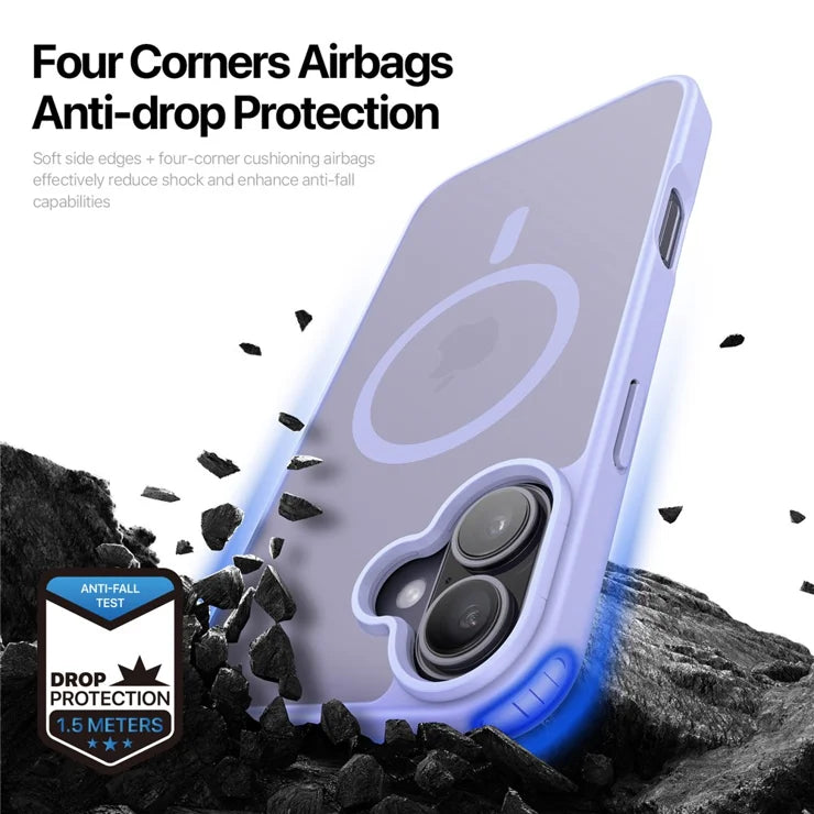 DUX DUCIS For iPhone 17 Case  Yind Series PC+TPU Phone Cover Compatible with MagSafe - Light Purple