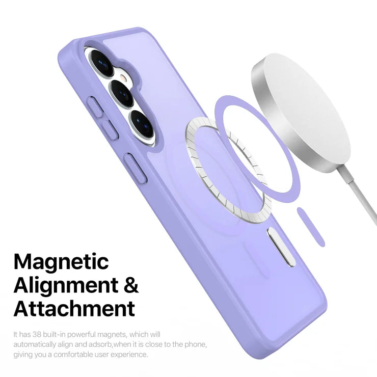 DUX DUCIS For Samsung Galaxy S26 Magnetic Case Yind Series PC+TPU Phone Cover - Light Purple