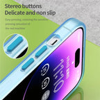 Magnetic Case for iPhone 14 Pro Max Compatible with MagSafe Translucent Matte Back Cover - Blue