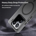 Xiaomi 15 Pro Magnetic Case TPU + PC Slim Matte Translucent Phone Cover - Black