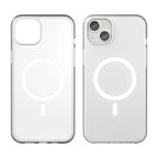 iPhone 15 Magnetic Case Matte Phone Cover Anti-Fingerprint Anti-Scratch - White
