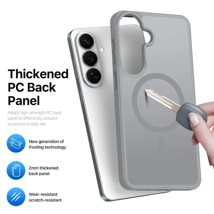 DUX DUCIS For Samsung Galaxy S26+ Magnetic Case Yind Series PC+TPU Phone Cover - Grey