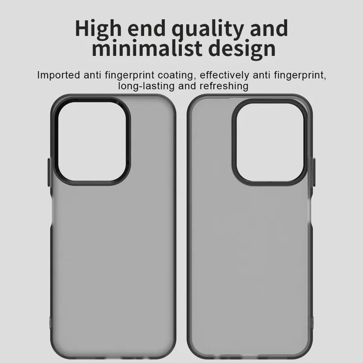 Xiaomi Redmi 15C 4G (Global) (171mm) Case PC + TPU + PET Matte Anti-Drop Phone Back Cover - Black
