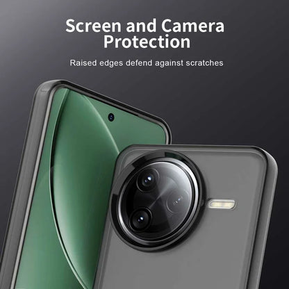 Xiaomi Poco F7 Ultra 5G / Redmi K80 Pro 5G Case PC+TPU+PET Matte Anti-Drop Phone Back Cover - Black