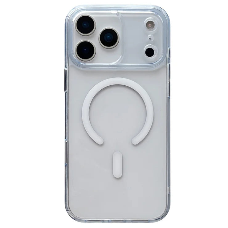 iPhone 17 Pro Max Magnetic Clear Case PC +TPU Hybrid Phone Cover Compatible with MagSafe