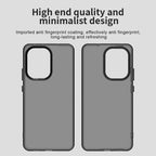 Xiaomi Poco X7 Pro 5G / Redmi Turbo 4 5G Case PC + TPU + PET Matte Anti-Drop Phone Back Cover - Black