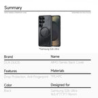 DUX DUCIS For Samsung Galaxy S26 Ultra Magnetic Case Aimo Series PC+TPU Slim Cover (REACH Certification) - Black