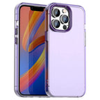 iPhone 13 Pro Case PC+TPU+PET Matte Anti-Drop Phone Back Cover - Purple