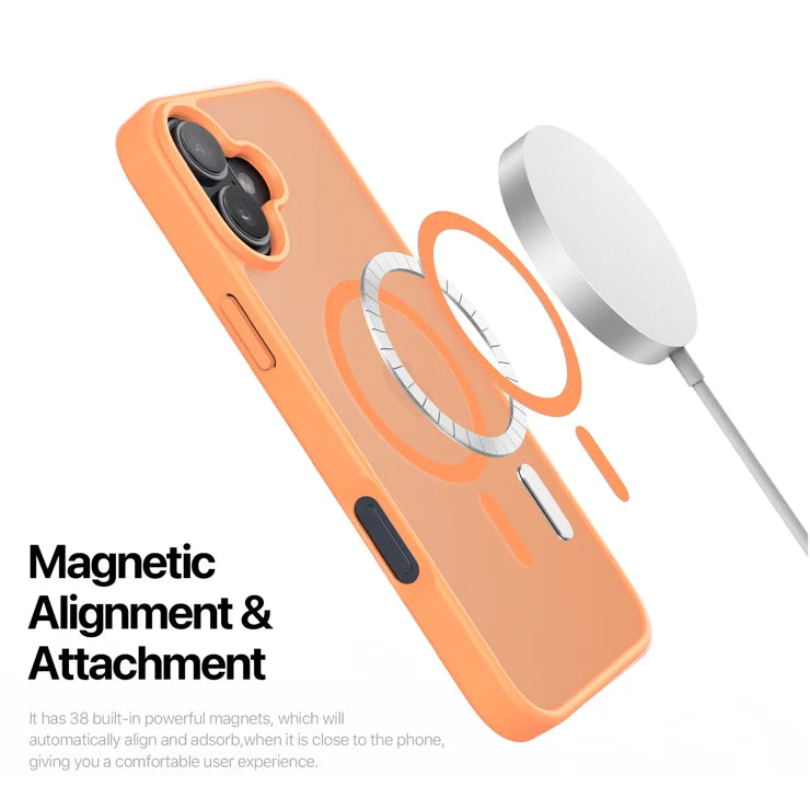 DUX DUCIS For iPhone 17 Case  Yind Series PC+TPU Phone Cover Compatible with MagSafe - Orange