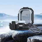 DUX DUCIS SECE Series For Samsung Galaxy Buds4 / Buds4 Pro Case Shockproof PC + TPU Earphone Cover with Metal Hook - Black