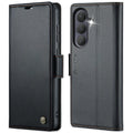 CASEME For Samsung Galaxy S26+ Case 023 Series RFID Blocking Glossy Stand Phone Cover - Black