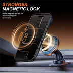 iPhone Air Magnetic Case Ring Kickstand Slide Camera Cover TPU PC Hybrid Phone Shell - Blue