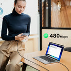 UGREEN 15177 1.5m PD 100W Fast Charging USB C to USB C Cable for iPhone / Macbook / iPad Data Wire