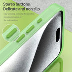 iPhone 16 Pro Max Case Compatible with MagSafe TPU + PC Slim Matte Translucent Phone Cover - Green