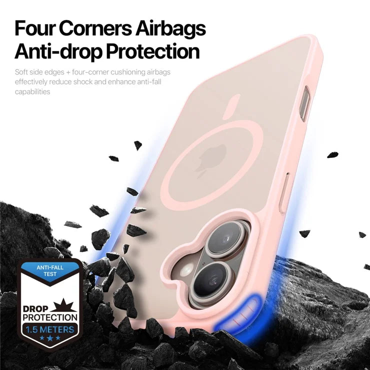 DUX DUCIS For iPhone 17 Case  Yind Series PC+TPU Phone Cover Compatible with MagSafe - Light Pink