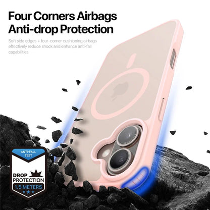 DUX DUCIS For iPhone 17 Case  Yind Series PC+TPU Phone Cover Compatible with MagSafe - Light Pink