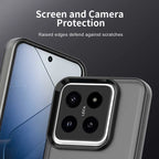 Xiaomi 14 Pro Case PC+TPU+PET Matte Anti-Drop Phone Back Cover - Black