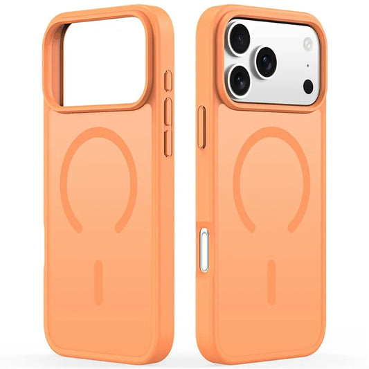 DUX DUCIS Yind Series Til iPhone 17 Pro Etui TPU + PC Mat Telefoncover Kompatibel med MagSafe - Orange