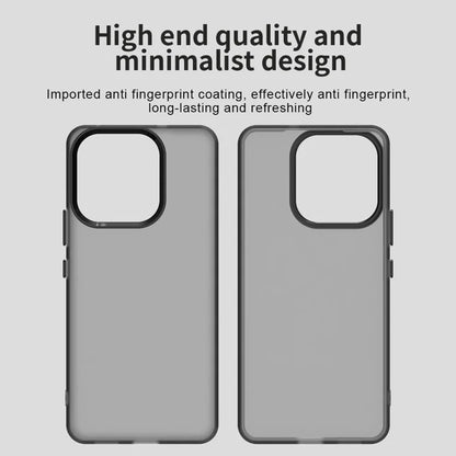 vivo V60 Lite 5G / V60 Lite 4G Case PC + TPU + PET Matte Anti-Drop Phone Back Cover - Black