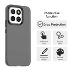 Honor X8c 4G Case PC + TPU + PET Matte Anti-Drop Phone Back Cover - Black