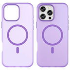 iPhone 16 Pro Max Case Compatible with MagSafe TPU + PC Slim Matte Translucent Phone Cover - Dark Purple