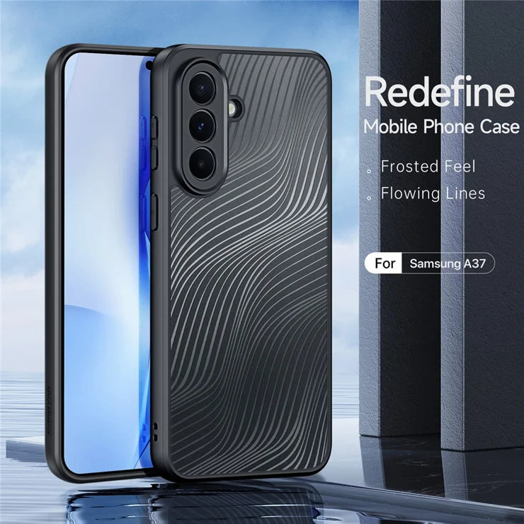 DUX DUCIS For Samsung Galaxy A37 5G Case Aimo Series TPU+PC Matte Drop-proof Phone Cover (REACH Certification) - Black