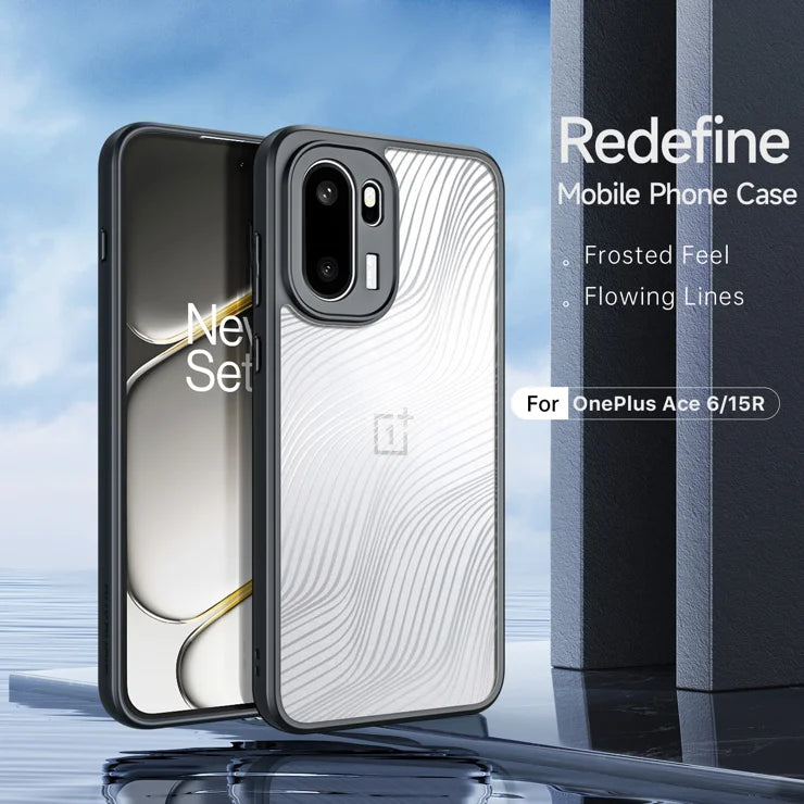 DUX DUCIS For OnePlus Ace 6 5G / OnePlus Ace 6T 5G / OnePlus 15R 5G Case Aimo Series TPU+PC Matte Drop-proof Phone Cover (REACH Certification) - Black