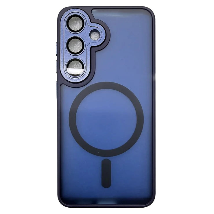 Samsung Galaxy A36 5G  /  A56 5G Case Compatible with MagSafe Skin-Touch PC + TPU Phone Cover - Dark Blue