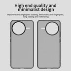 Xiaomi Poco F7 Pro 5G / Redmi K80 5G Case PC+TPU+PET Matte Anti-Drop Phone Back Cover - Black