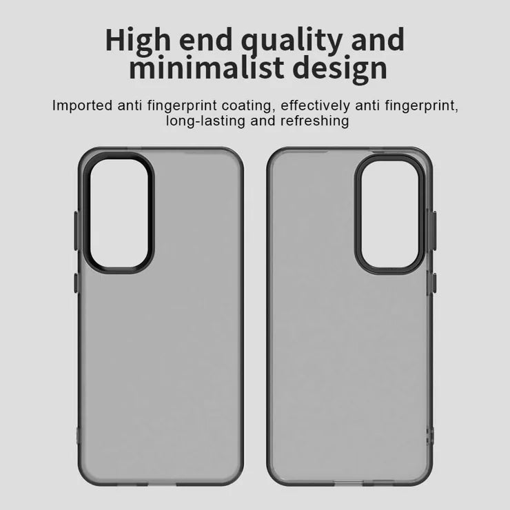 Samsung Galaxy S25 / S24 Case PC+TPU+PET Matte Anti-Drop Phone Back Cover - Black