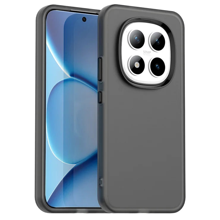 Xiaomi Redmi Note 15 Pro 5G Case PC + TPU + PET Matte Anti-Drop Phone Back Cover - Black