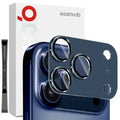 iPhone 17 Pro Camera Lens Protector Matte Integrated Metal Tempered Glass Lens Film - Blue