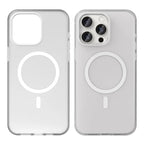 iPhone 15 Pro Case Translucent Matte Back Slim Phone Cover - White