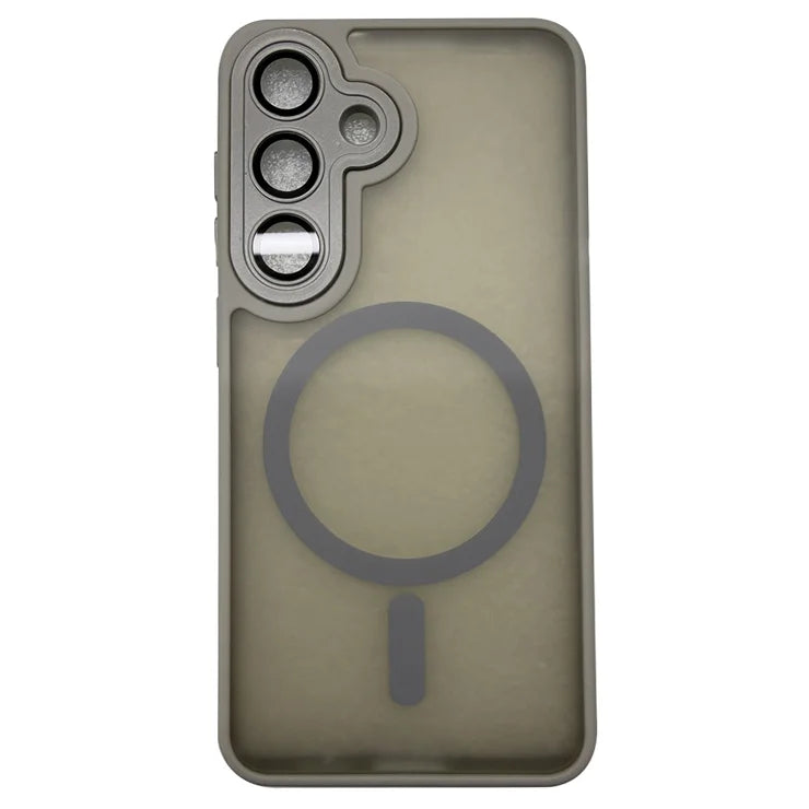 Samsung Galaxy S26 Case Compatible with MagSafe Skin-Touch PC + TPU Phone Cover - Grey