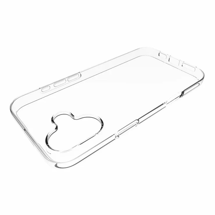 iPhone 16 Plus Phone Cover Non-Slip TPU Watermark-Free Glossy Clear Case