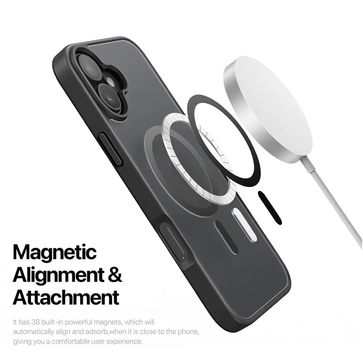 DUX DUCIS For iPhone 17 Case  Yind Series PC+TPU Phone Cover Compatible with MagSafe - Black