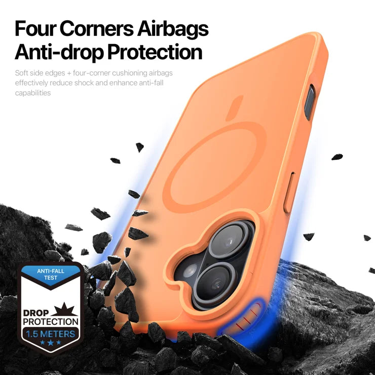DUX DUCIS For iPhone 17 Case  Yind Series PC+TPU Phone Cover Compatible with MagSafe - Orange