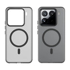 Xiaomi 15 Pro Magnetic Case TPU + PC Slim Matte Translucent Phone Cover - Black