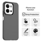Xiaomi Redmi 15C 5G (EU) (173mm) / 15C 4G (EU) (173mm) PC + TPU + PET Matte Anti-Drop Phone Back Cover - Black