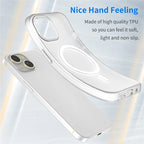iPhone 14 Translucent Phone Case Matte Design Compatible with MagSafe Wireless Charging - White
