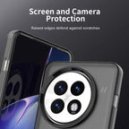 OnePlus 13 Case PC+TPU+PET Matte Anti-Drop Phone Back Cover - Black