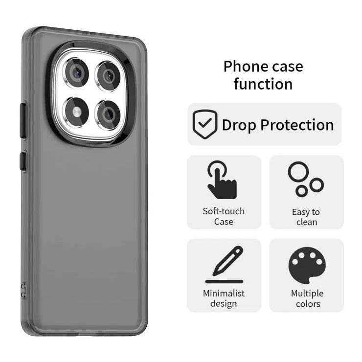 Xiaomi Redmi Note 14 Pro 4G Case PC + TPU + PET Matte Anti-Drop Phone Back Cover - Black