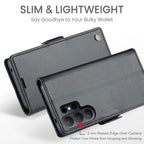 CASEME For Samsung Galaxy S26 Ultra Case 023 Series RFID Blocking Glossy Stand Phone Cover - Black
