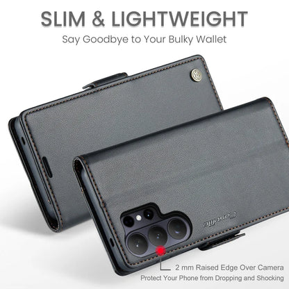 CASEME For Samsung Galaxy S26 Ultra Case  023 Series RFID Blocking Glossy Stand Phone Cover - Black