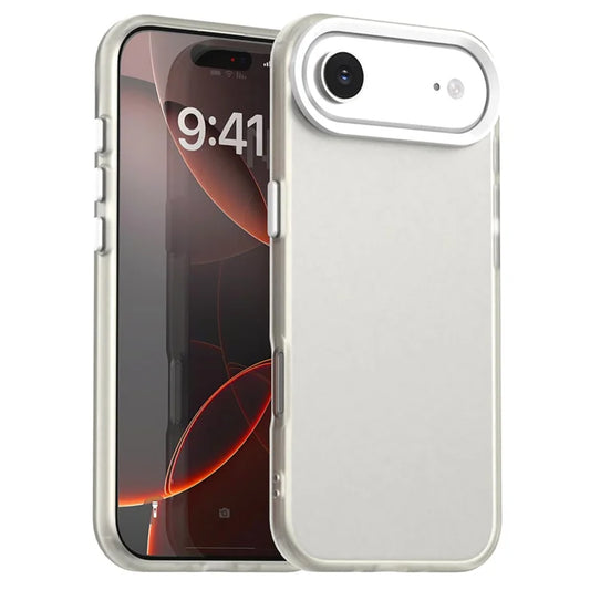 For iPhone Air Case PC + TPU + PET Matte Anti-Drop Phone Back Cover - White